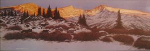 “Sunset on the Sawtooth” by Bill Breedon