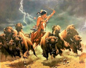 “Flashes of Lightning, Thunder of Hooves” by Frank McCarthy 1 of 3 pcs Suite,
