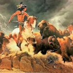 “Flashes of Lightning, Thunder of Hooves” by Frank McCarthy 2 of 3 pcs Suite,