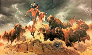 “Flashes of Lightning, Thunder of Hooves” by Frank McCarthy 2 of 3 pcs Suite,