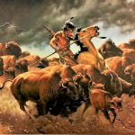 “Flashes of Lightning, Thunder of Hooves” by Frank McCarthy 3 of 3 pcs Suite,