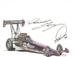 Mike Dunn Dragster by Dennis D Dunn